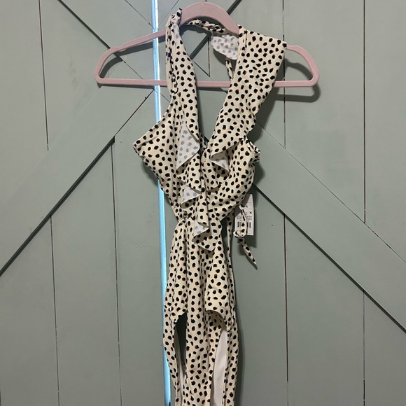 Shade and Shore Animal Print Ruffle Monokini One Piece Swimsuit - Picture 5 of 5